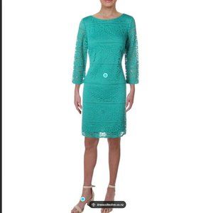 Jessica Howard green lace dress size 6